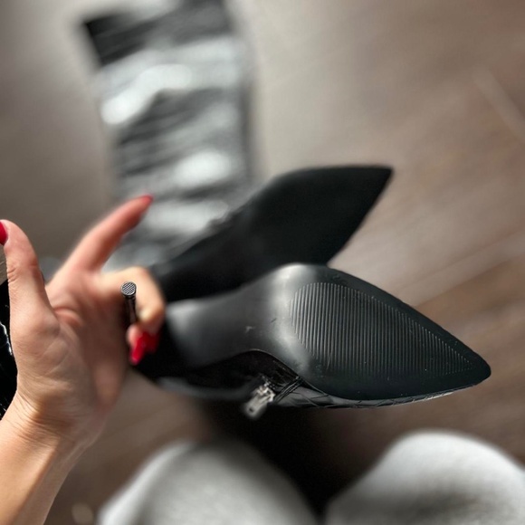 Steve Madden Black over the knee stiletto high heel boots #kneehighboots   6 - Picture 5 of 6